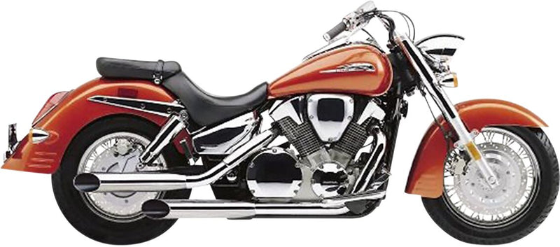 Slashcut Slip-On Mufflers Chrome For Honda VTX 1300 R 2005-2009