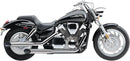 Complete Slip-On Muffler For Metric Cruisers Chrome For Honda VTX 1300 C 2004-2009