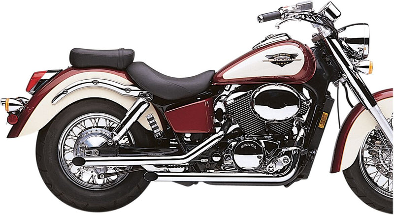 Drag Pipes 2 Inch Exhaust System Chrome For Honda VT 750 C 1997-2001