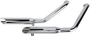 Exhaust System 2 Into 2 Slash Cut Tips Chromr For Honda VT 1100 C 1989-1995