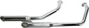 Exhaust System 2 Into 2 Slash Cut Tips Chromr For Honda VT 750 C 1997-2001