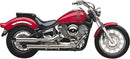 Complete Slip-On Muffler For Metric Cruisers Chrome For Yamaha XVS 1100 2004-2009