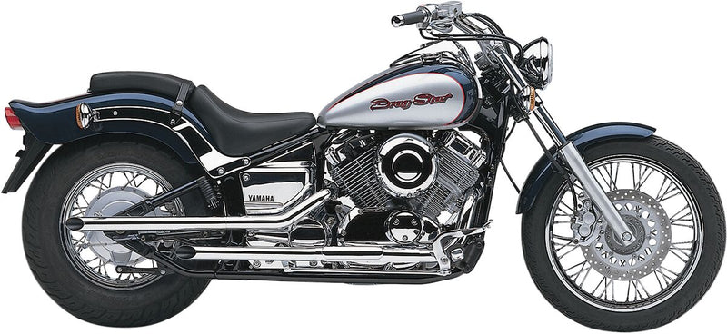 Drag Pipes 2 Inch Exhaust System Chrome For Yamaha XVS 650 1997-2000