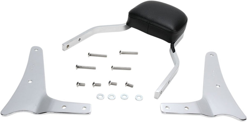 Mini Square Sissy Bar With Pad Chrome For Kawasaki