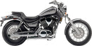 Drag Pipes 2 Inch Exhaust System Chrome For Suzuki VS 1400 GLF 1987-1988