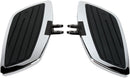 Swept Front Floorboard Kit Black / Chrome For Honda VT 1100 C 2001-2007