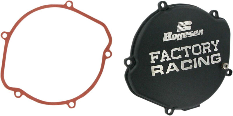 Factory Racing Aluminum Clutch Cover Black For Honda CR 125 R 1988-1999