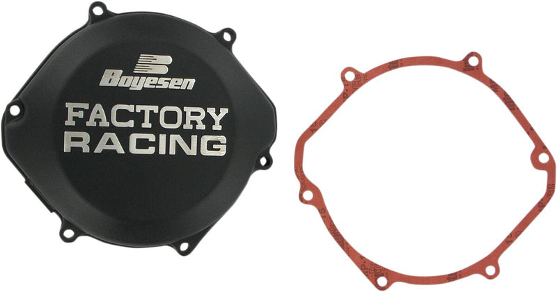 Factory Racing Aluminum Clutch Cover Black For Honda CR 250 R 1992-2001