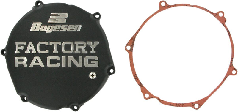 Factory Racing Aluminum Clutch Cover Black For Kawasaki KX 250 1993