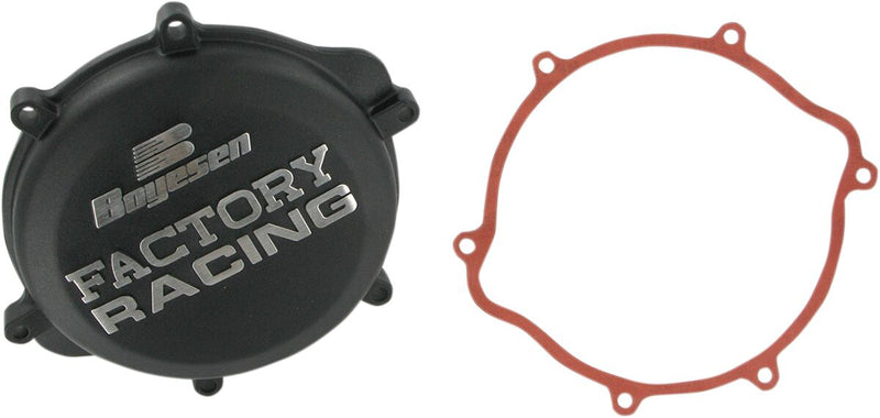 Factory Racing Aluminum Clutch Cover Black For Suzuki RM 125 2008