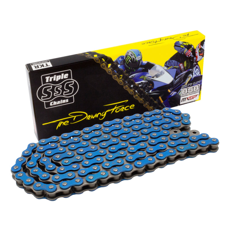 Heavy Duty 428H-134 Link Drive Chain Blue