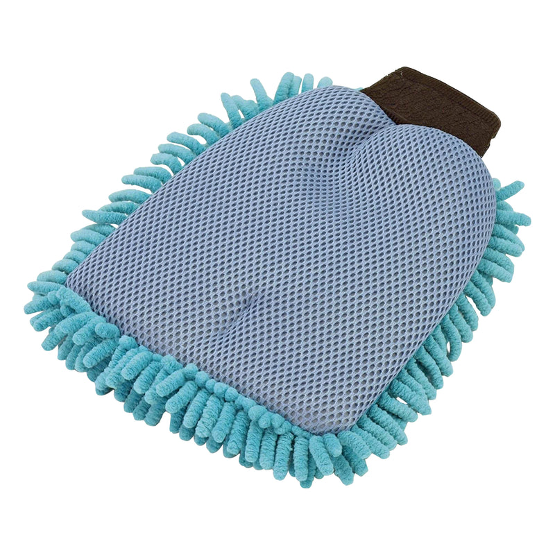 BikeTek 2-IN-1 Long-Pile Chenille & Sponge Wash Mit