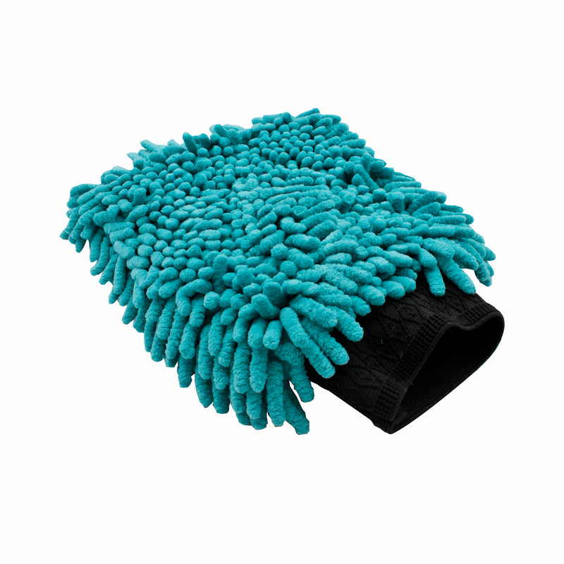 BikeTek 2-IN-1 Long-Pile Chenille & Sponge Wash Mit