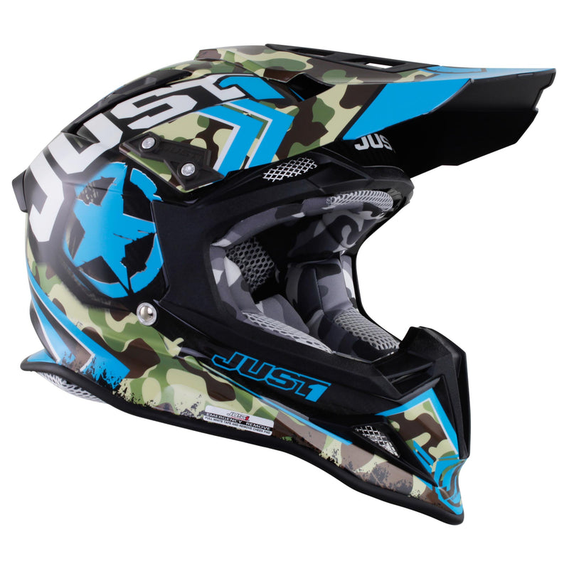J12 Carbon MX Helmet Kombat Blue