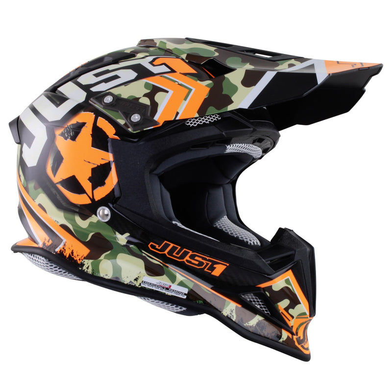 J12 Carbon MX Helmet Kombat Orange