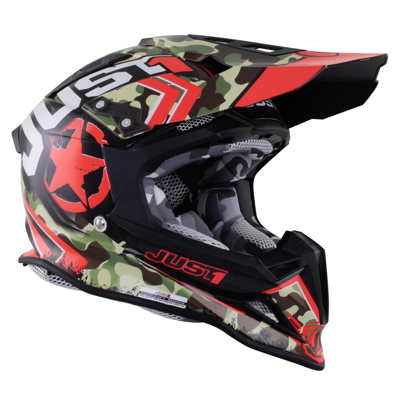 J12 Carbon MX Helmet Kombat Red