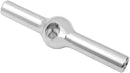 Chrome Steel Dual Disc Tee Chrome