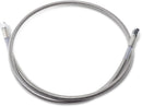 Universal Brake Line Clear-Coated Stainless Steel Silver - 40 Inch