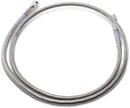 Universal Brake Line Clear-Coated Stainless Steel Silver - 44 Inch