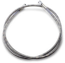 Universal Brake Line Clear-Coated Stainless Steel Silver - 45 Inch