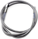 Universal Brake Line Clear-Coated Stainless Steel Silver - 46 Inch