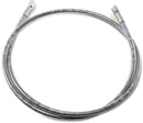 Universal Brake Line Clear-Coated Stainless Steel Silver - 47 Inch
