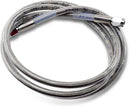 Universal Brake Line Clear-Coated Stainless Steel Silver - 54 Inch