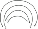 Universal Brake Line Clear-Coated Stainless Steel Silver - 56 Inch