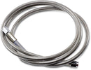 Universal Brake Line Clear-Coated Stainless Steel Silver - 60 Inch