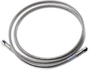 Universal Brake Line Clear-Coated Stainless Steel Silver - 61 Inch