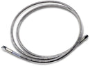Universal Brake Line Clear-Coated Stainless Steel Silver - 62 Inch