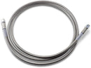 Universal Brake Line Clear-Coated Stainless Steel Silver - 64 Inch
