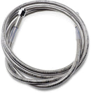 Universal Brake Line Clear-Coated Stainless Steel Silver - 66 Inch