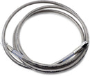 Universal Brake Line Clear-Coated Stainless Steel Silver - 68 Inch