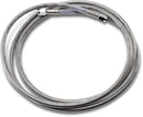 Universal Brake Line Clear-Coated Stainless Steel Silver - 76 Inch