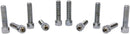 Fine-Thread Bolts Smooth Chrome - 3/8-24 X 1 1/2