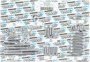 Socket-Head Motor Bolt Kit Knurled Chrome For Harley Davidson FL 1200 1977