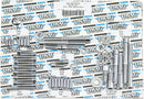 Socket-Head Motor Bolt Kit Smooth Chrome For Harley Davidson FL 1200 1970-1976