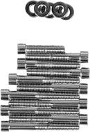 Socket-Head Cam Cover Bolt Kit Smooth Chrome For Harley Davidson XL 1200 C 1996-1998