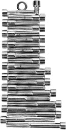 Socket-Head Sprocket Cover Bolt Kit Smooth Chrome