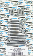 Socket-Head Primary Cover Bolt Kit Knurled Chrome For Harley Davidson FLST 1340 1989-1990
