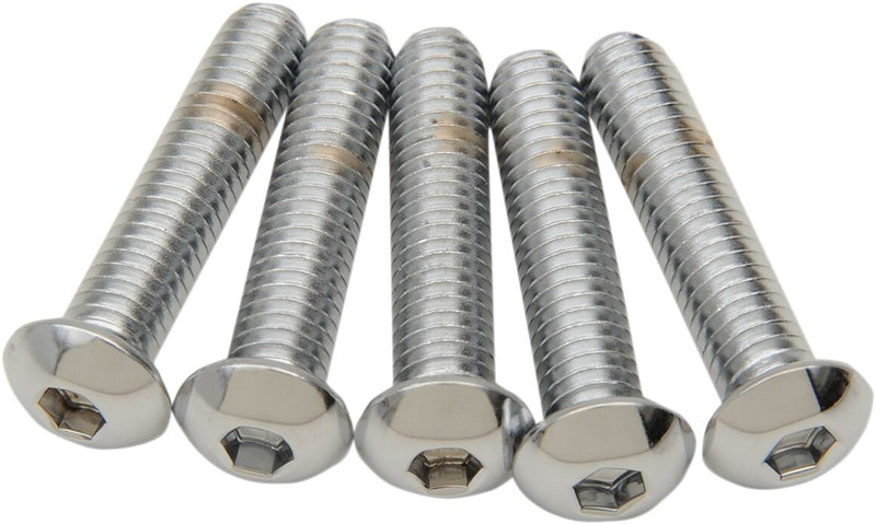 Replacement Button-Head Bolts Chrome - 5/16 x 18 x 2