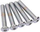Replacement Button-Head Bolts Chrome - 3/8 x 16 x 2
