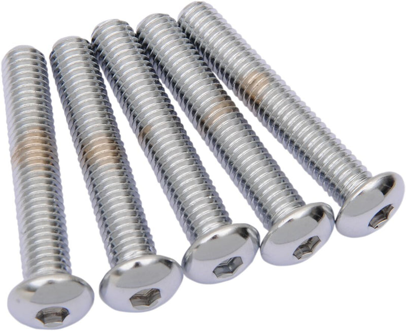 Replacement Button-Head Bolts Chrome - 3/8 x 16 x 2