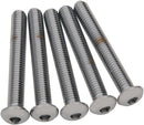Replacement Button-Head Bolts Chrome - 3/8 x 16 x 3