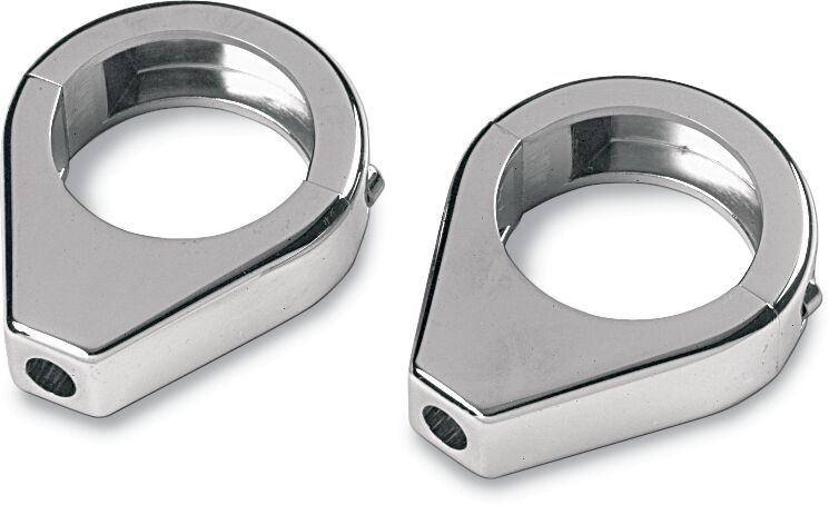Turn Signal Fork Clamps Chrome - 41 MM