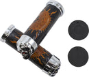 Skull Grips With Red Eyes Black / Brown / Chrome
