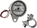 2:1 Mini Mechanical Speedometer White - 2.4 Inch