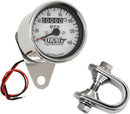 Mini Mechanical Speedometer White - 2.4 Inch