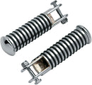 Sundance Round Footpegs Black / Chrome / Polished